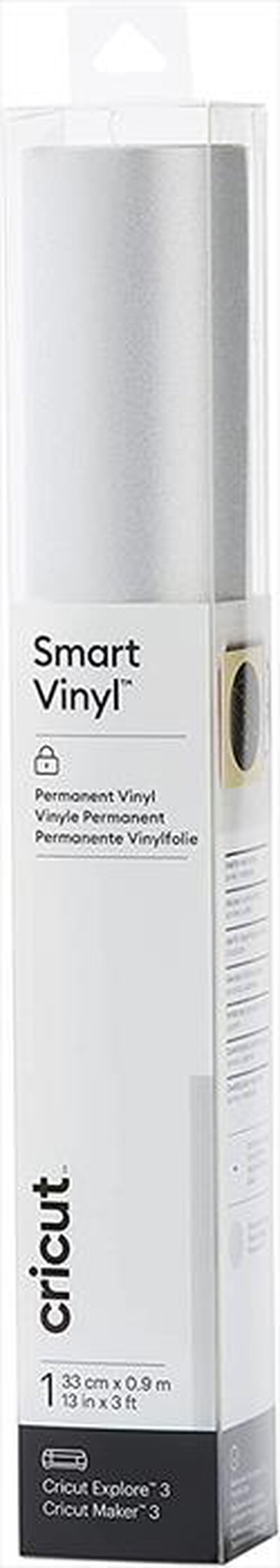 CRICUT - SMART VINILE PERMANENTE - 1 FOGLIO-Shimmer silver