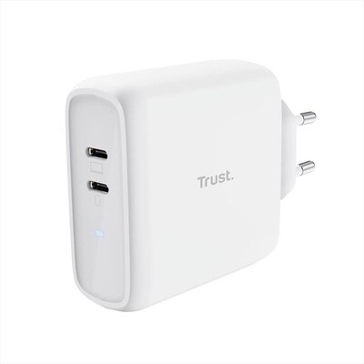 TRUST - Doppio caricabatterie USB-C MAXO 65W-White