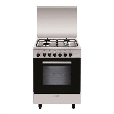 GLEM GAS - Cucina a gas A654MI6 Classe A-Inox