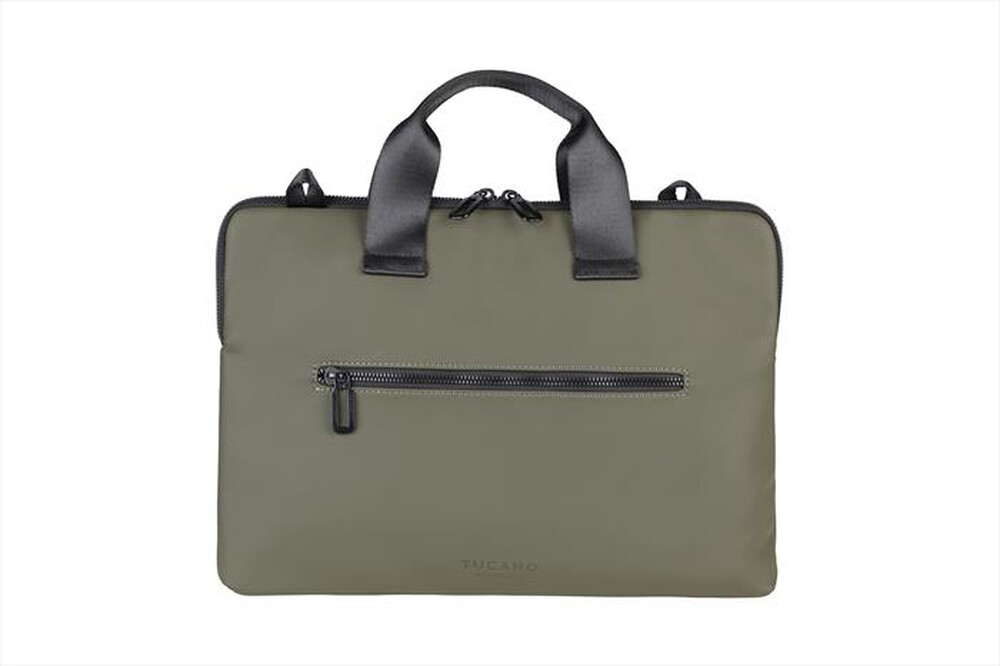 "TUCANO - Borsa GOMMO per MacBook Air 15\"/laptop fino a 14\"-VERDE MILITARE"