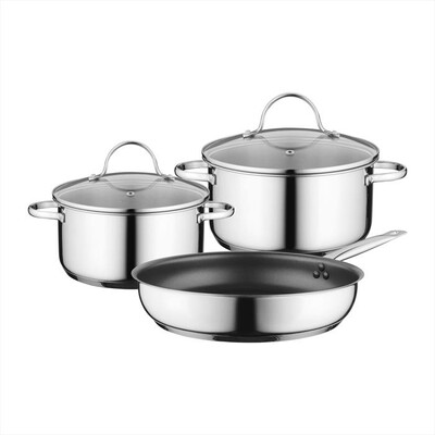 BOSCH - HEZ9SE030 Set di 3 pentole antiaderenti-inox