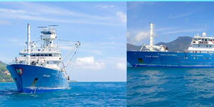 Spanish fishing vessel F/V Txorri Gorri at the Indian Ocean