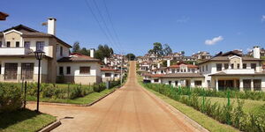 Newly built apartments in Limuru, Kiambu County.