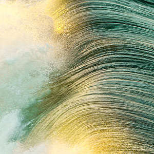 Close up of a wave, Huntington beach, USA.