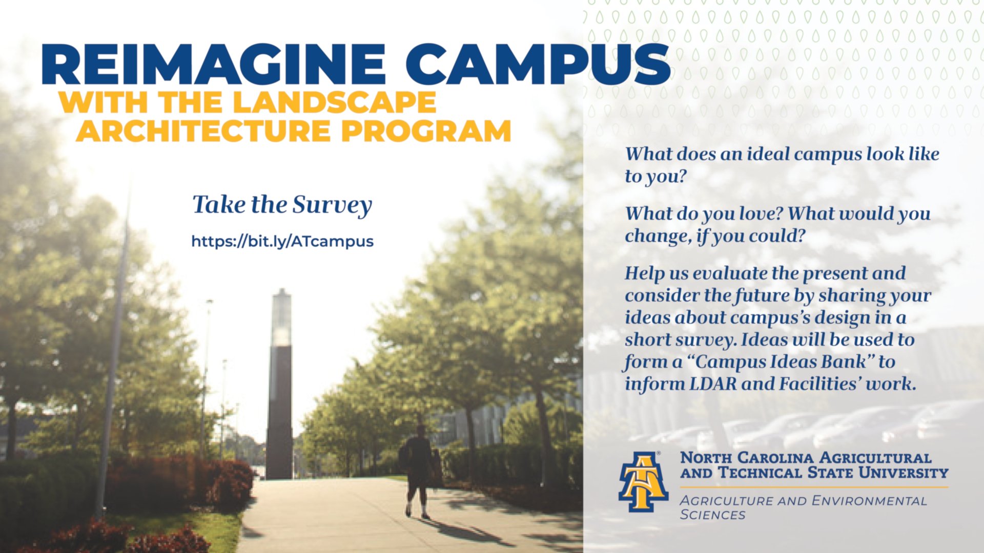 Reimagine Campus flier