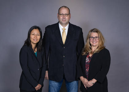 Headshot of Virts, Li.Baboud, Schmitt Bronze award winners