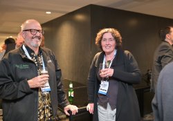 Cass Medical managing director Mark Darin and GS1 New Zealand head of healthcare Jenny Langton