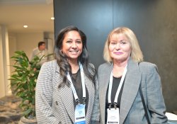 Pharmac device category manager Priscilla Patel and Abbott Medical regulatory affairs director (New Zealand and Australia) Elizabeth Van Den Akker