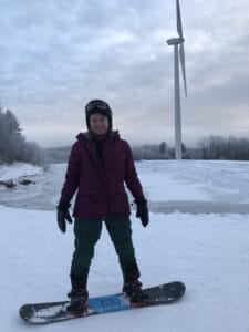 Eugene in snow