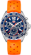 TAG Heuer Formula 1 Orange Kautschuk Edelstahl Blau