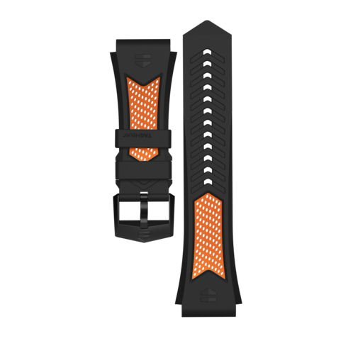 Orange and Black Sport Strap Calibre E4 45 mm