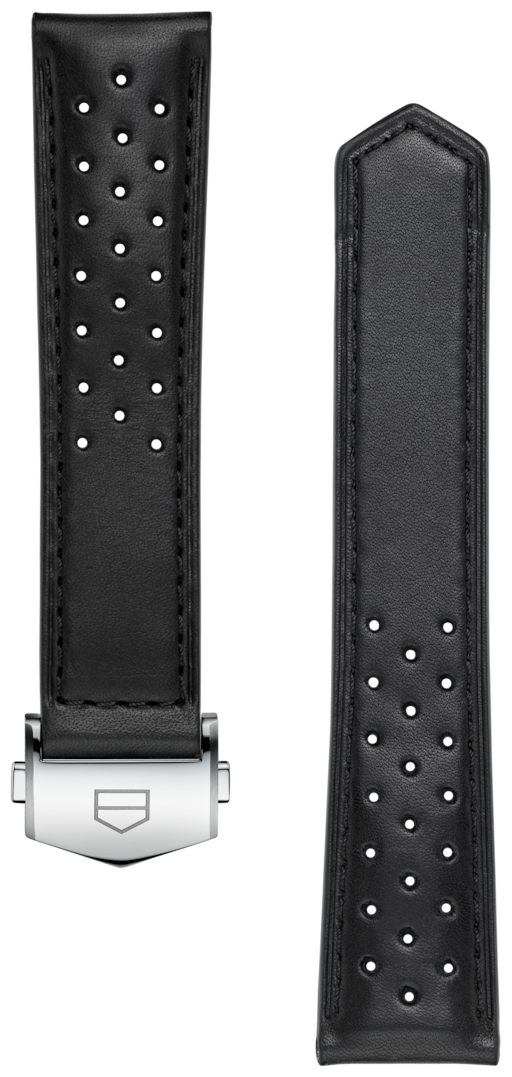 TAG Heuer Carrera 39 mm Black Perforated Leather Strap