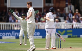 Alex Carey stumps Jonny Bairstow