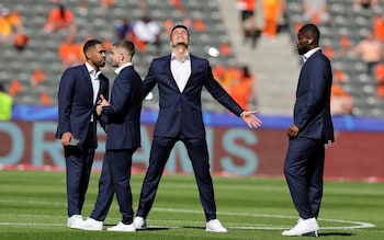 Flavius Daniliuc of Austria and his teammates arrive to the stadion prior the UEFA EURO 2024 group stage match between Netherlands and Austria