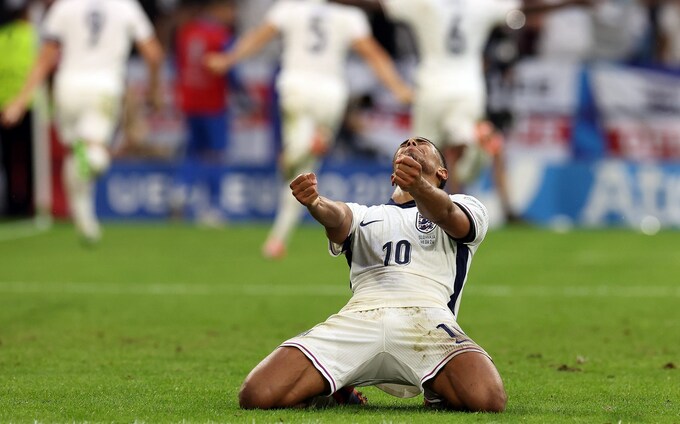 Jude Bellingham celebrates England's emotional victory over Slovakia/England vs Switzerland, Euro 2024 quarter-final: Date, time and TV channel