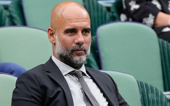 Pep Guardiola at Wimbledon 