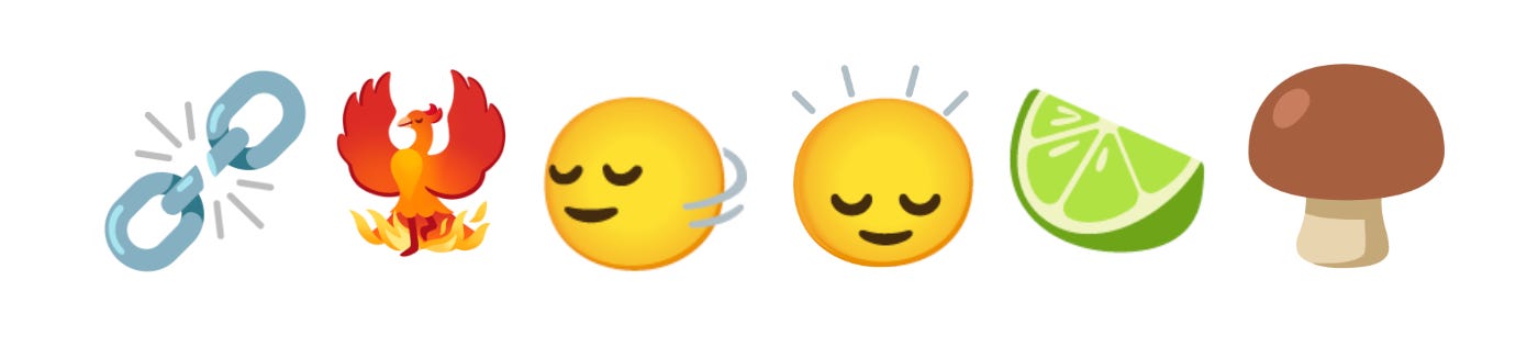 Broken chain and other emoji image