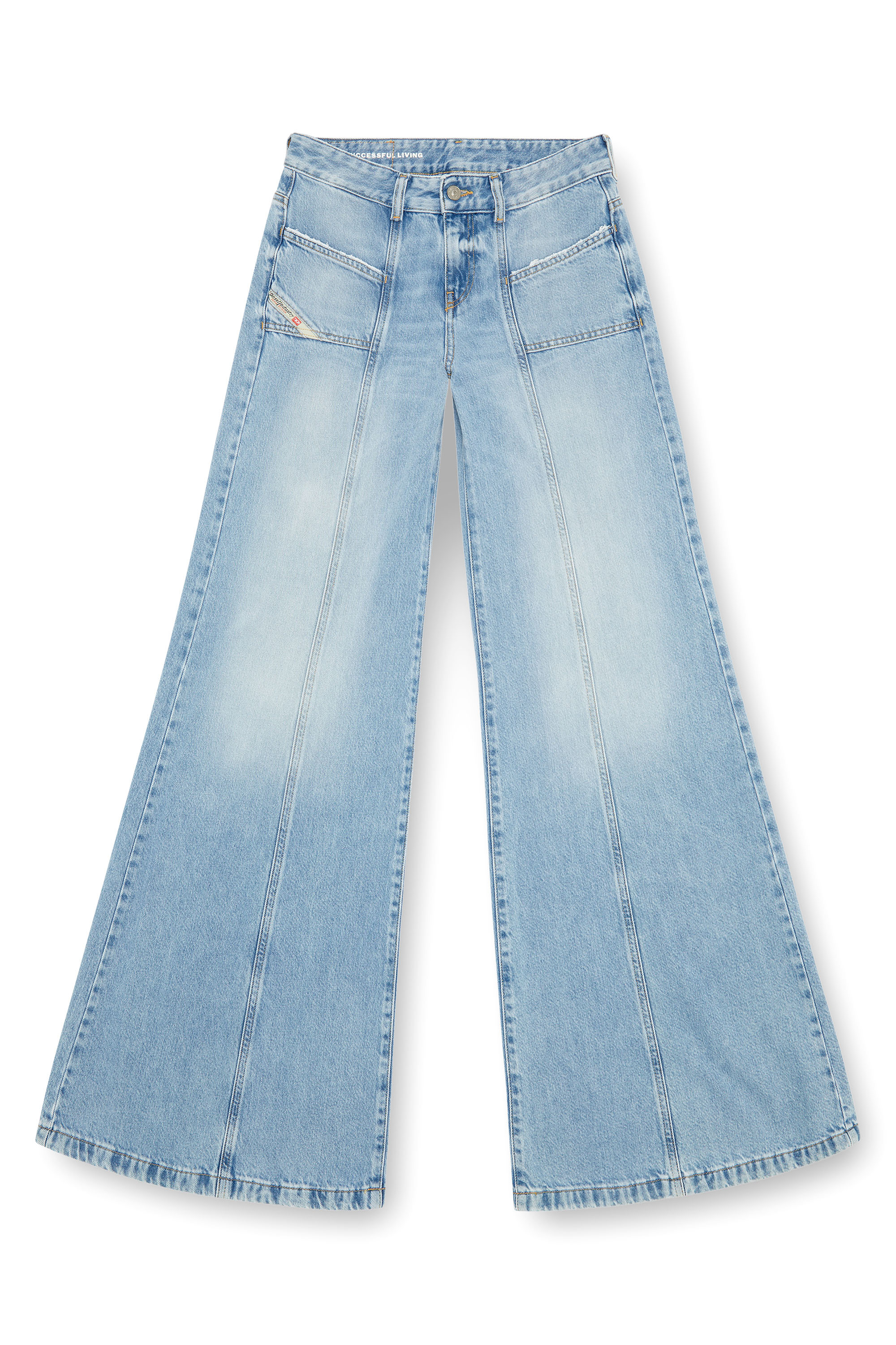 Diesel - Woman's Flare Jeans D-Akii 09J88, Light Blue - 3