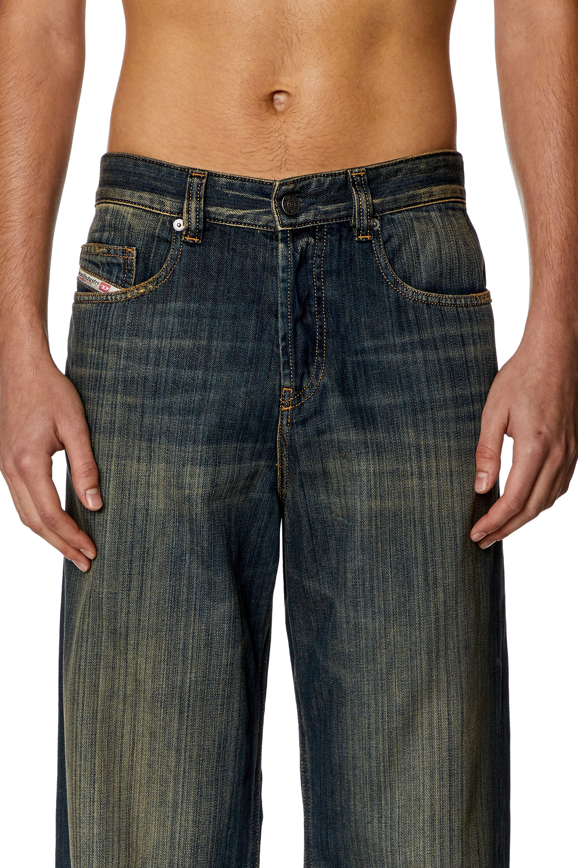 Diesel - Man's Relaxed Jeans 2001 D-Macro 09I20, Dark Blue - 5