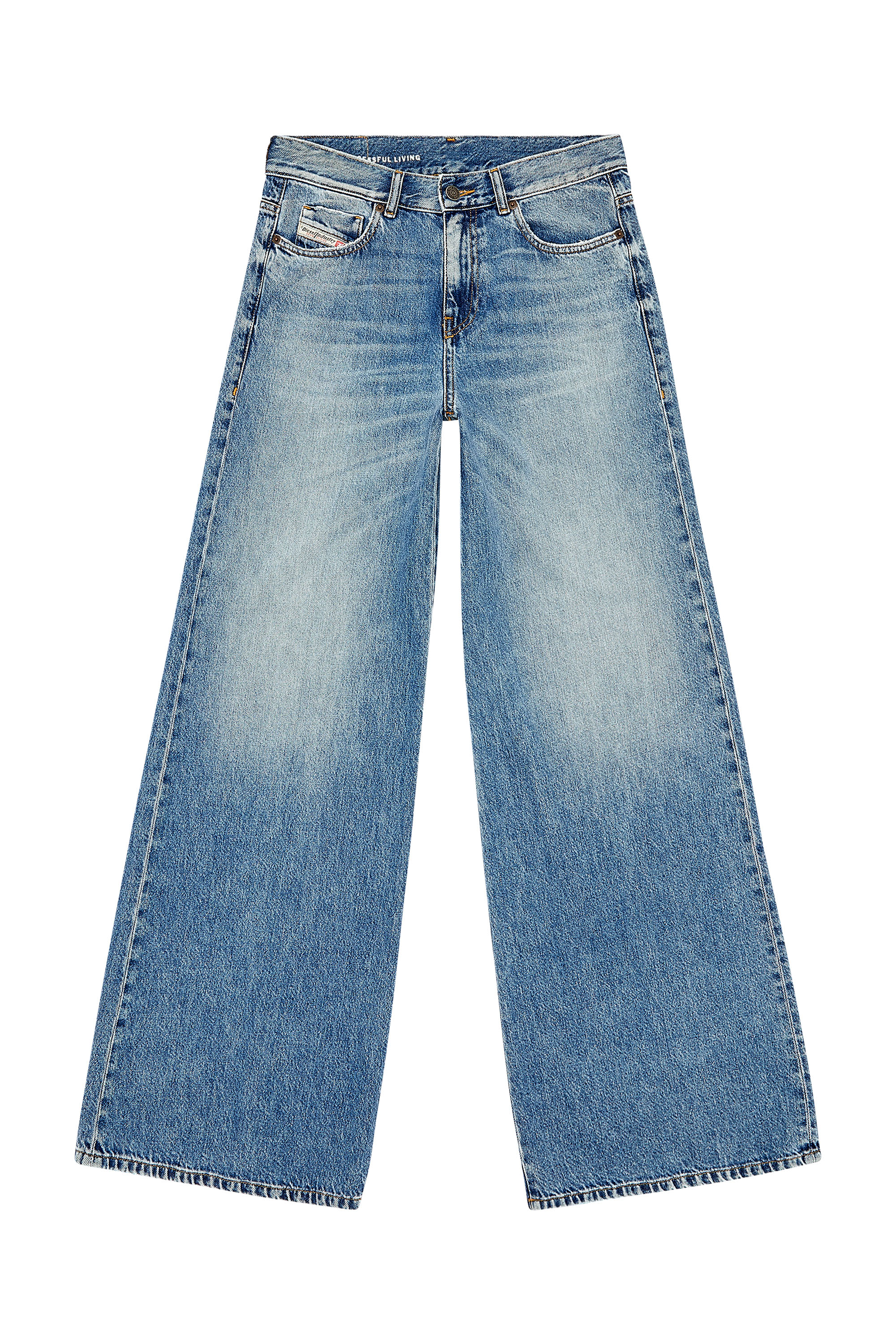 Diesel - Woman's Flare Jeans 1978 D-Akemi 09H95, Medium blue - 3