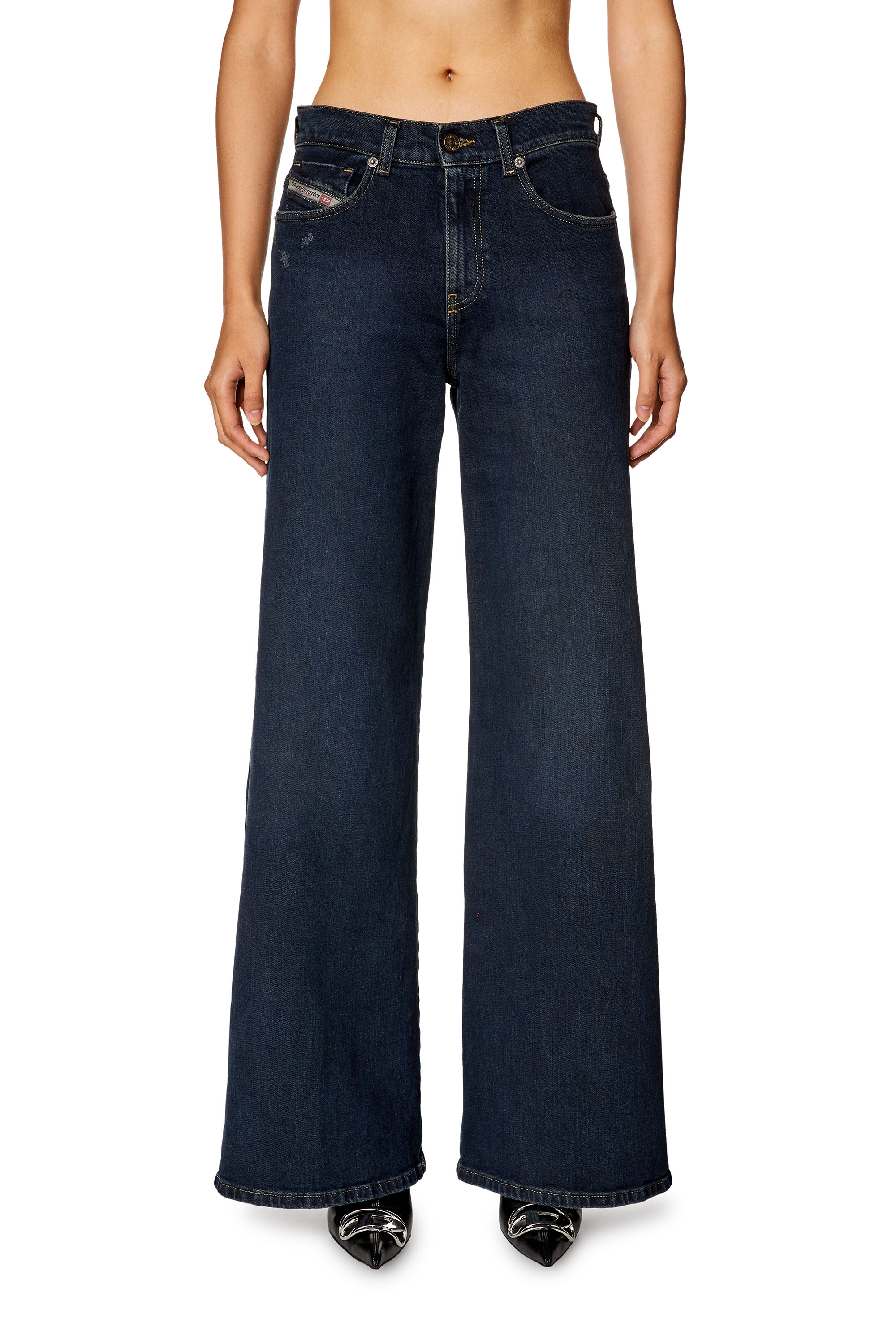 Diesel - Woman's Flare Jeans 1978 D-Akemi 09H48, Dark Blue - 1