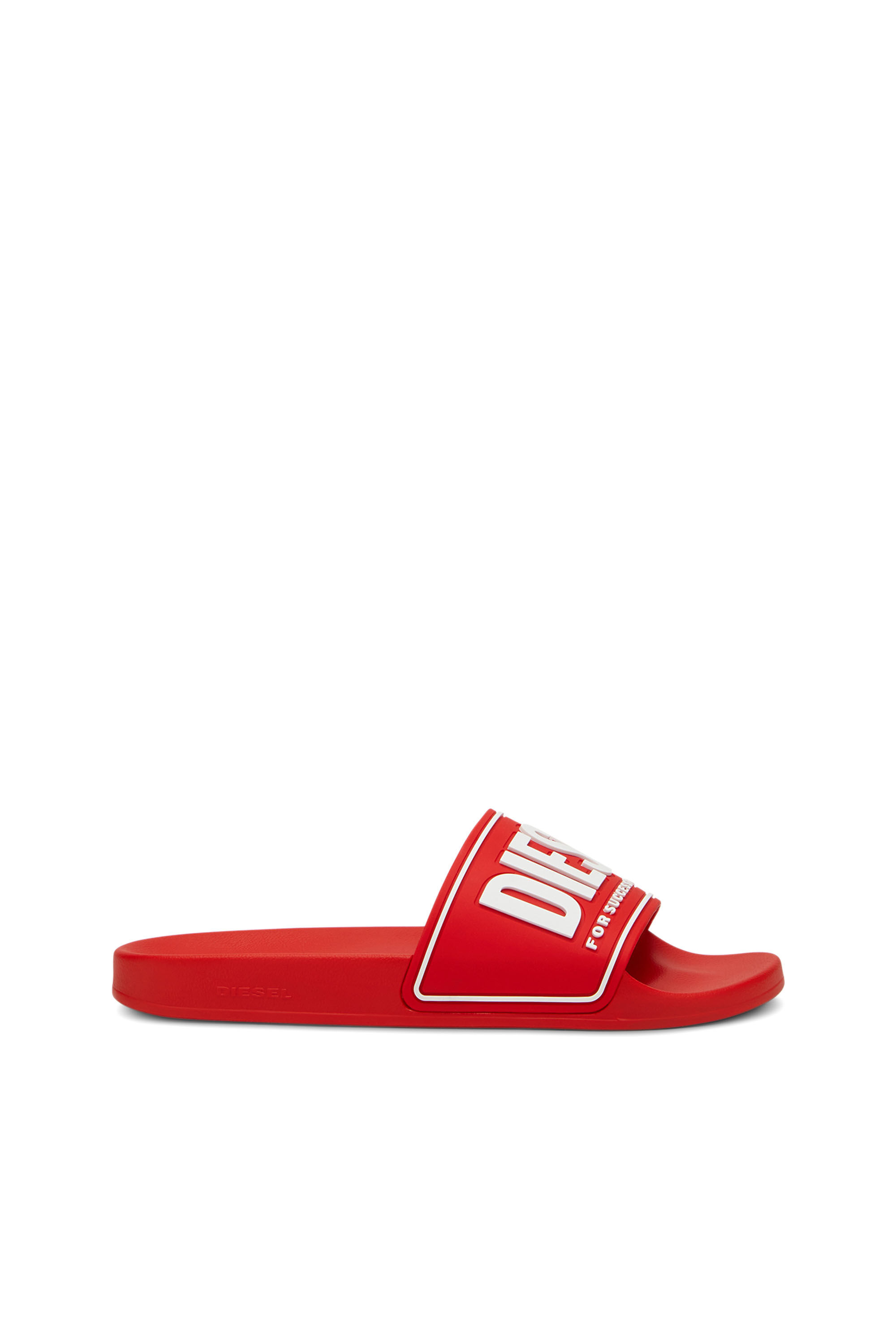 Diesel - SA-MAYEMI CC, Man Sa-Mayemi-Pool slides with 3D logo in Red - Image 1