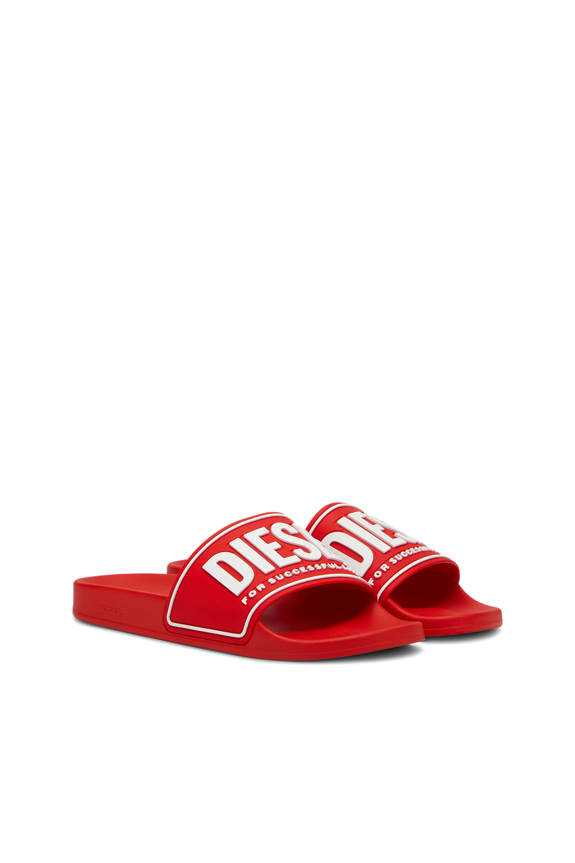 Diesel - SA-MAYEMI CC, Man Sa-Mayemi-Pool slides with 3D logo in Red - Image 2