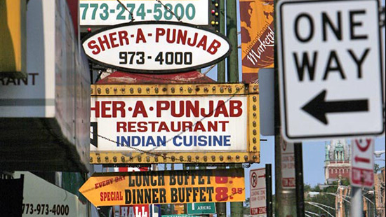 Photo of Devon Avenue near Western Avenue, a multicultural place to eat and shop