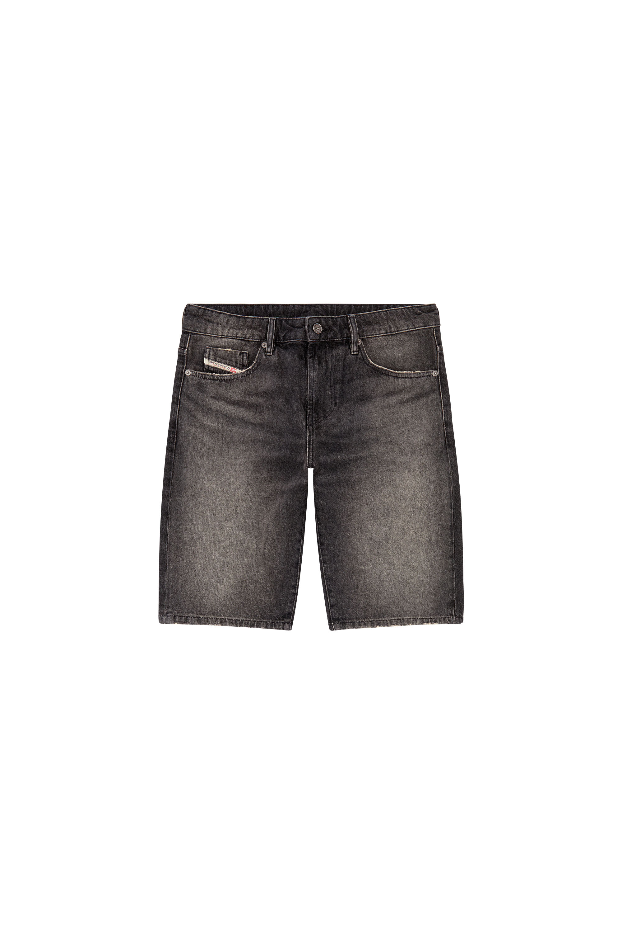 Diesel - SLIM-SHORT, Herren Schmal geschnittene Shorts aus Denim in Schwarz - Image 3