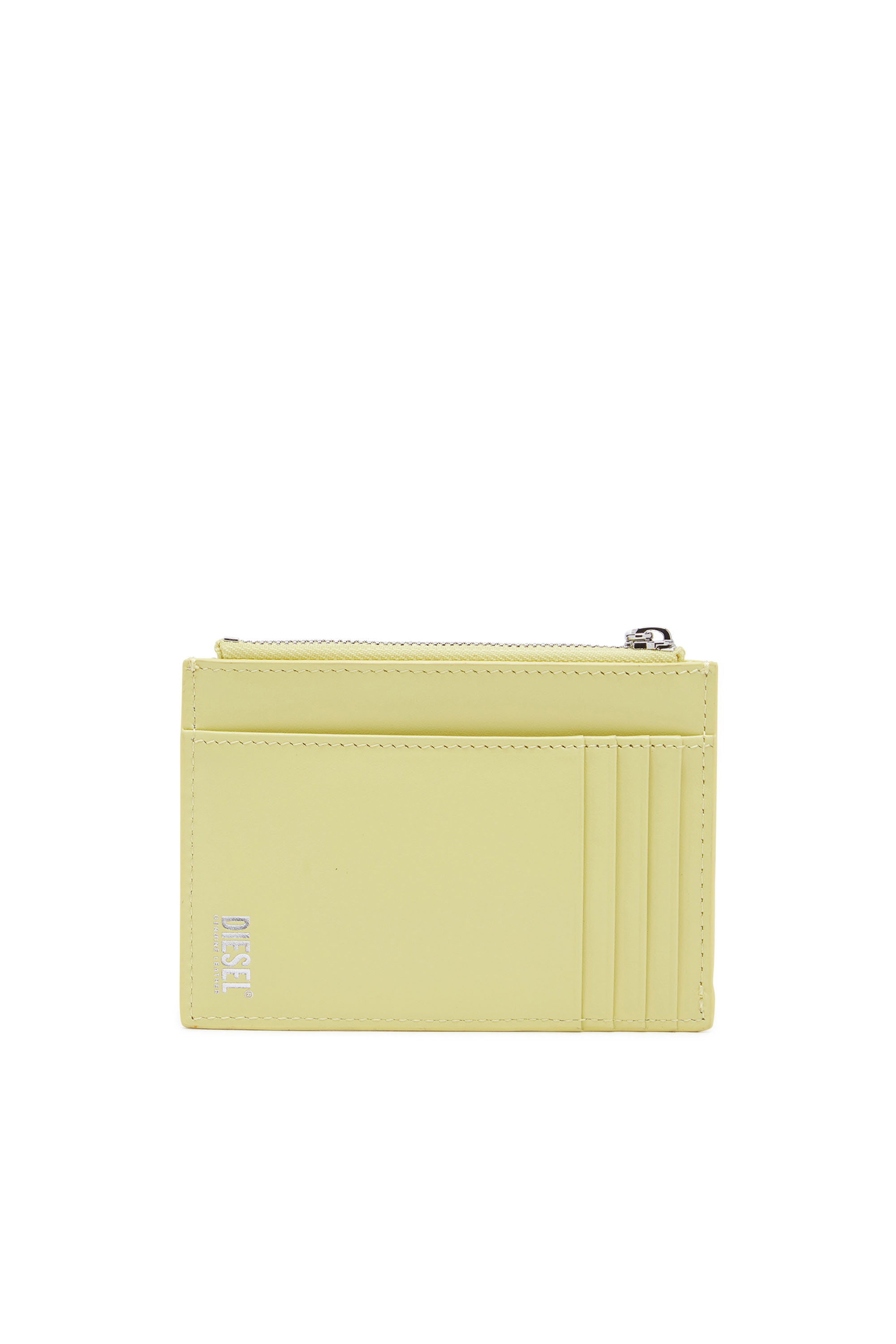 Diesel - 1DR CARD HOLDER I, Woman Card holder in pastel leather in Yellow - Image 2