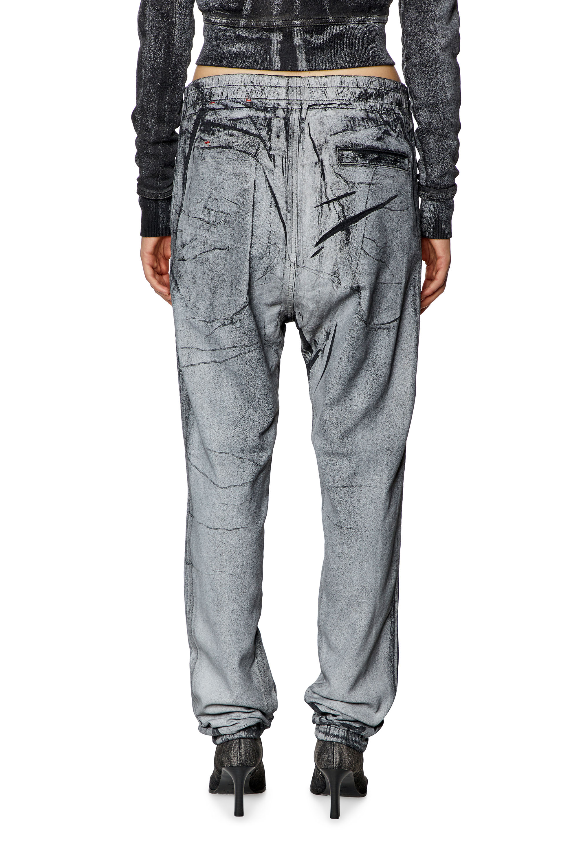 Diesel - Unisex Tapered D-Lab Track Denim 068KQ, Grau - Image 3