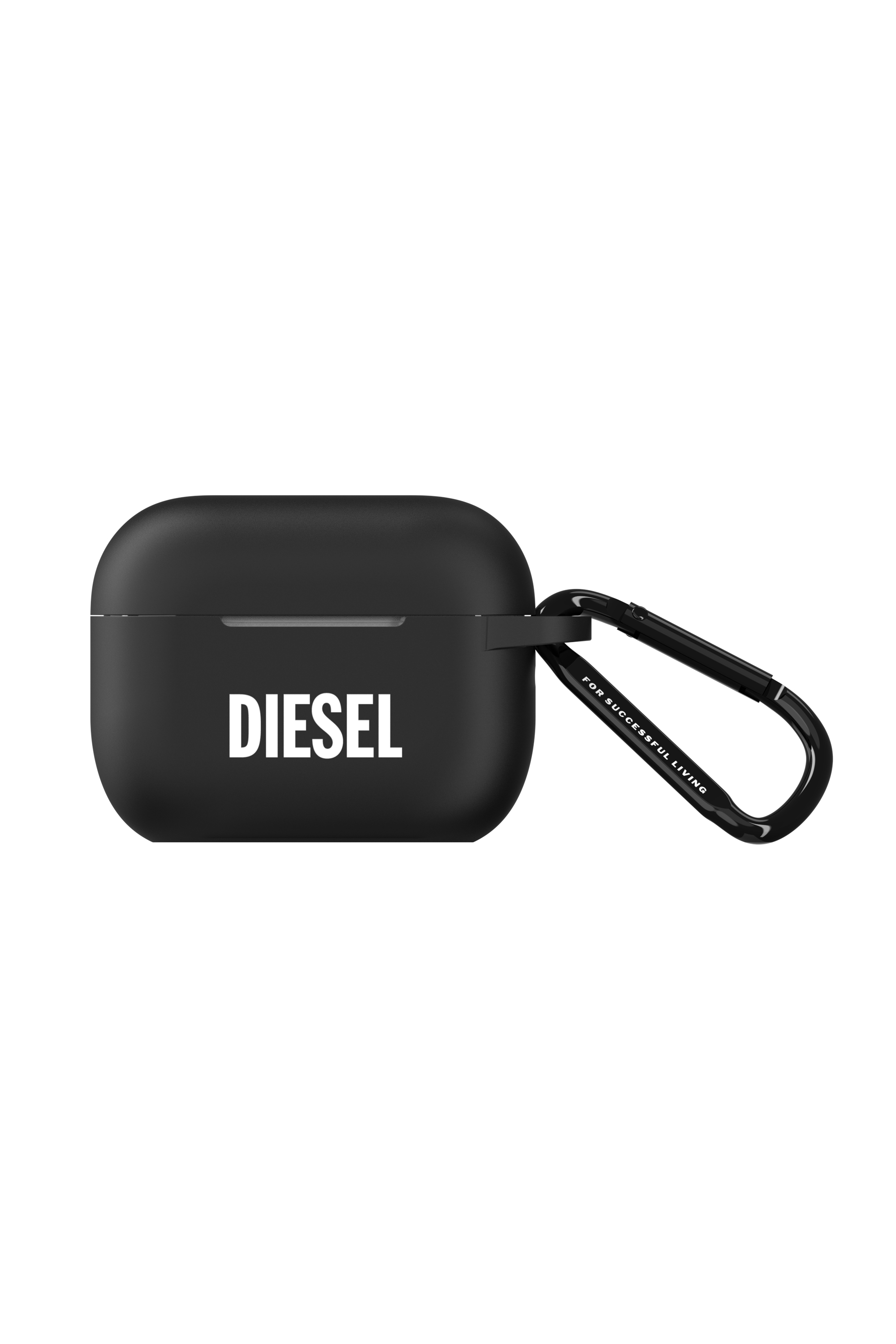 Diesel - 52955 AIRPOD CASE, Unisex Silikon Airpod-Etui für airpods Pro/Pro 2 in Schwarz - Image 1