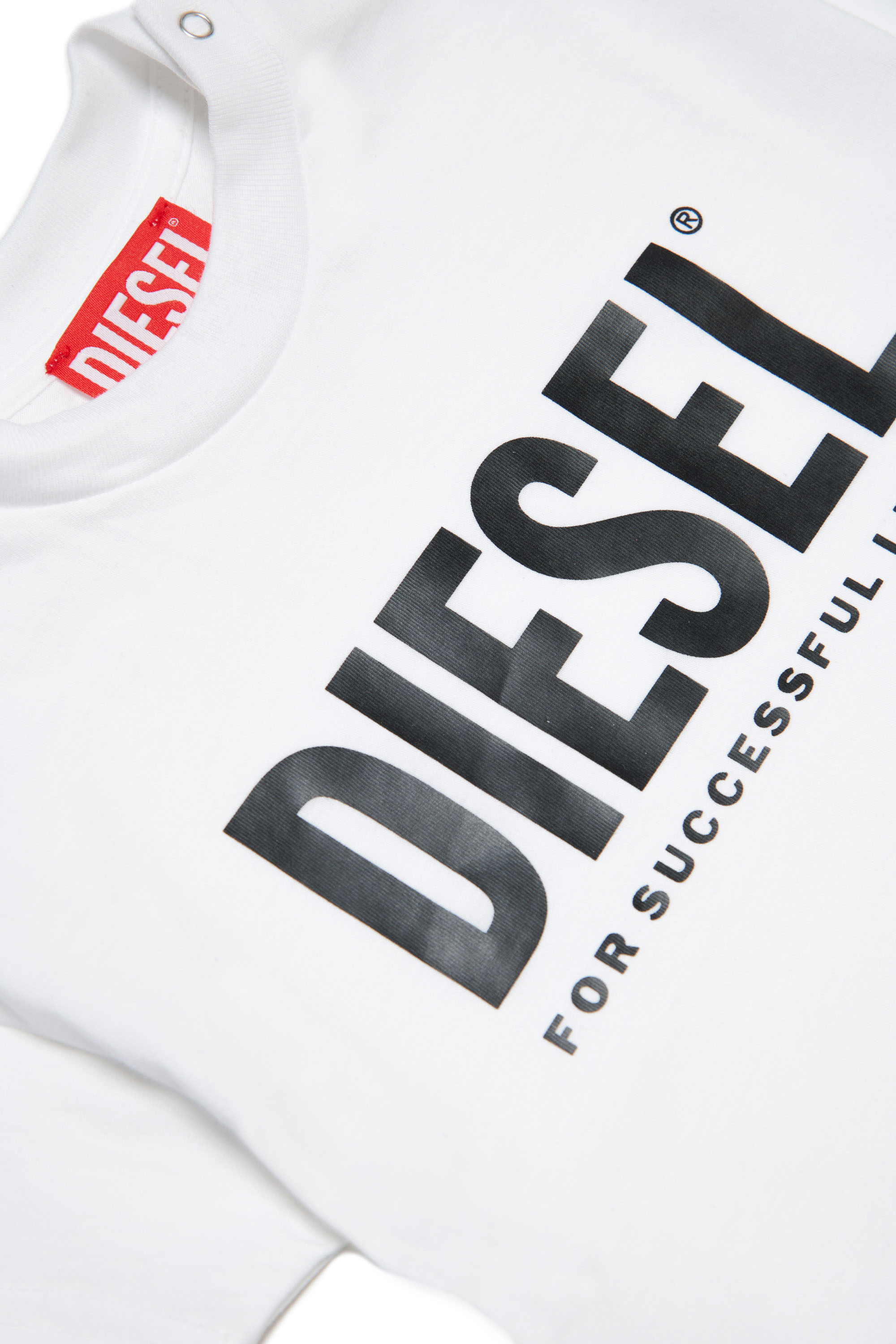 Diesel - TGIUB, Unisex T-shirt with logo print in White - Image 3