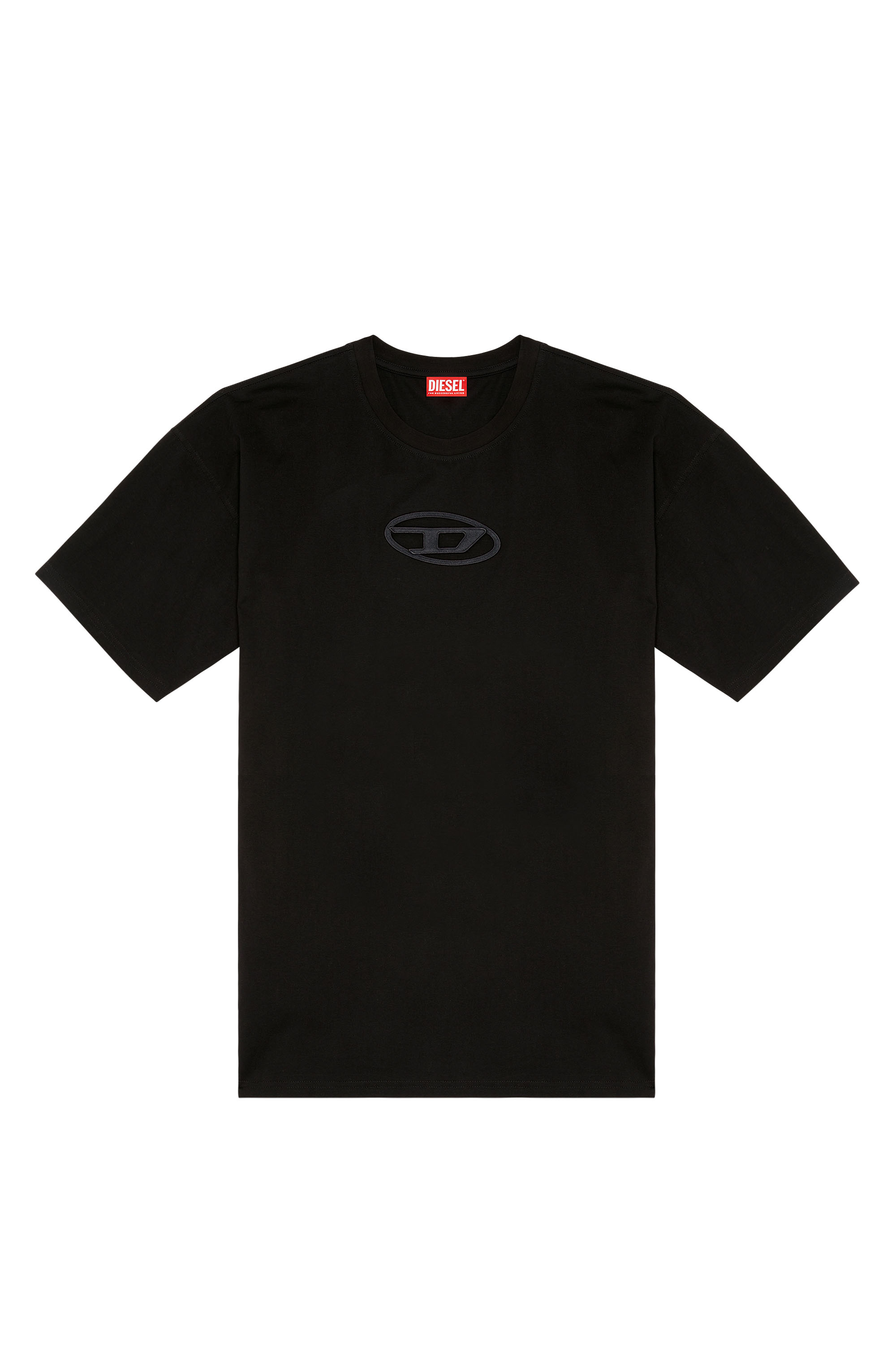 Diesel - T-BOXT-OD, Unisex T-Shirt mit Oval D-Stickerei in Schwarz - Image 6