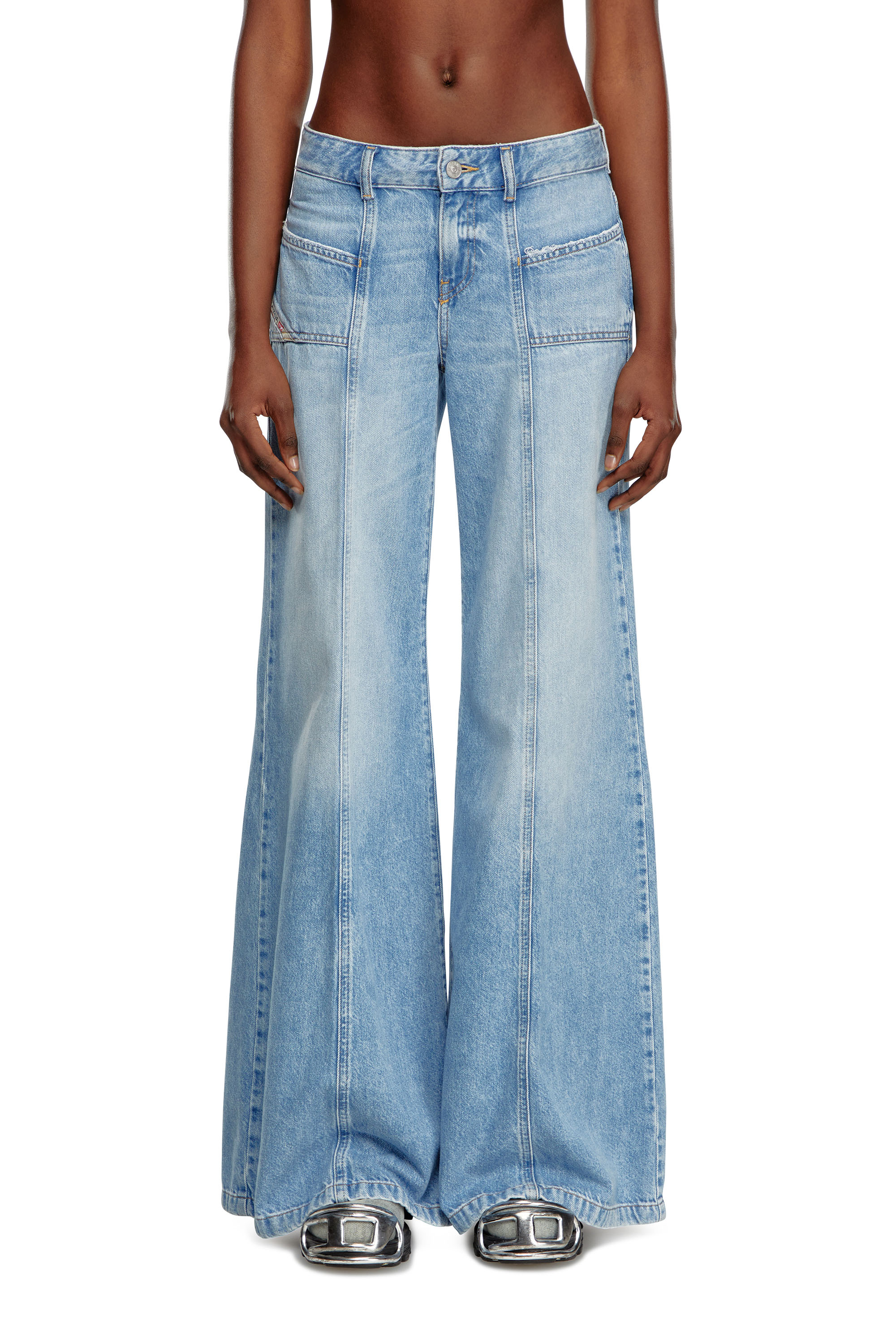 Diesel - Damen Bootcut and Flare Jeans D-Akii 09J88, Hellblau - Image 2