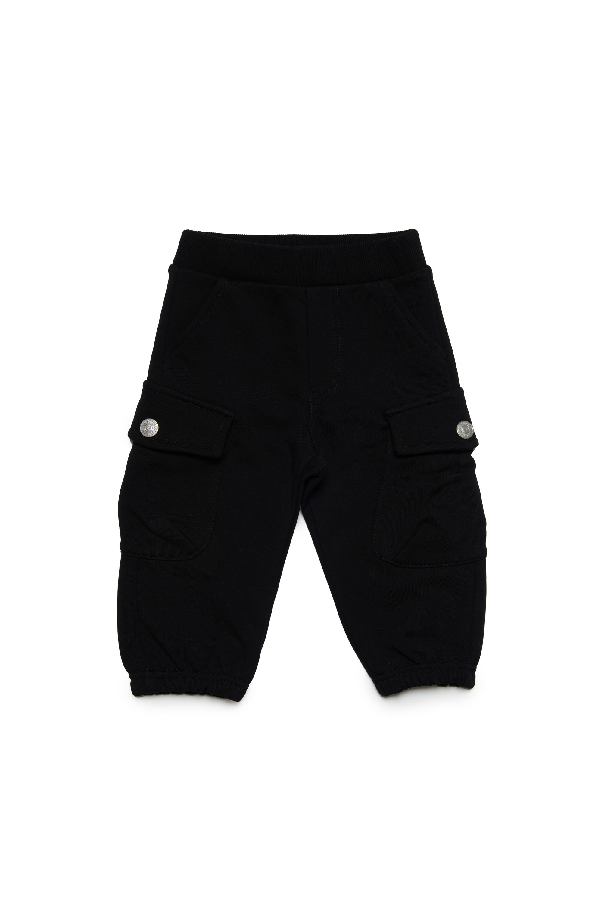 Diesel - PBLOB, Man Cotton cargo sweatpants in Black - Image 1