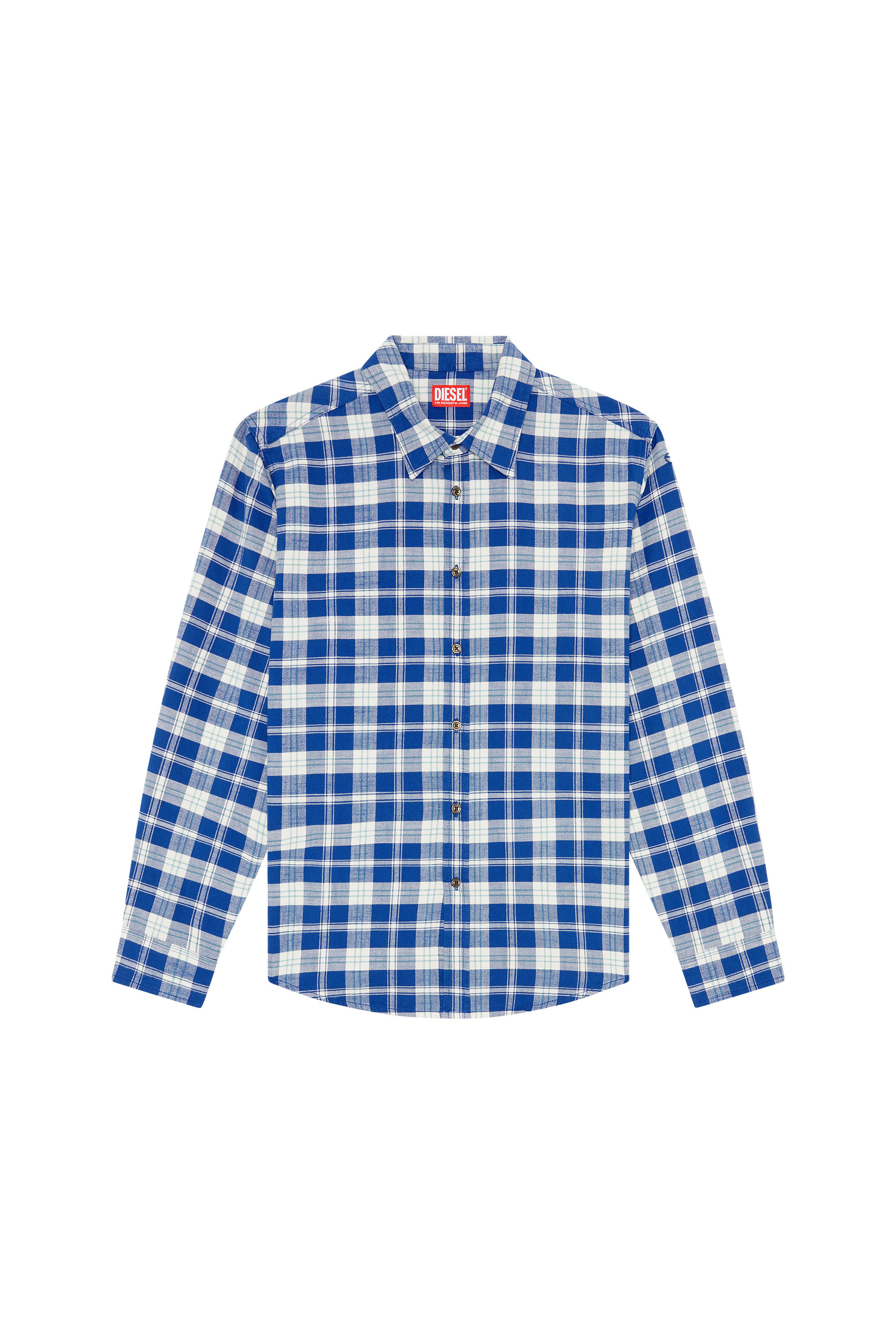 Diesel - S-UMBE-CHECK-NW, Herren Shirt aus Karoflanell in Bunt - Image 3