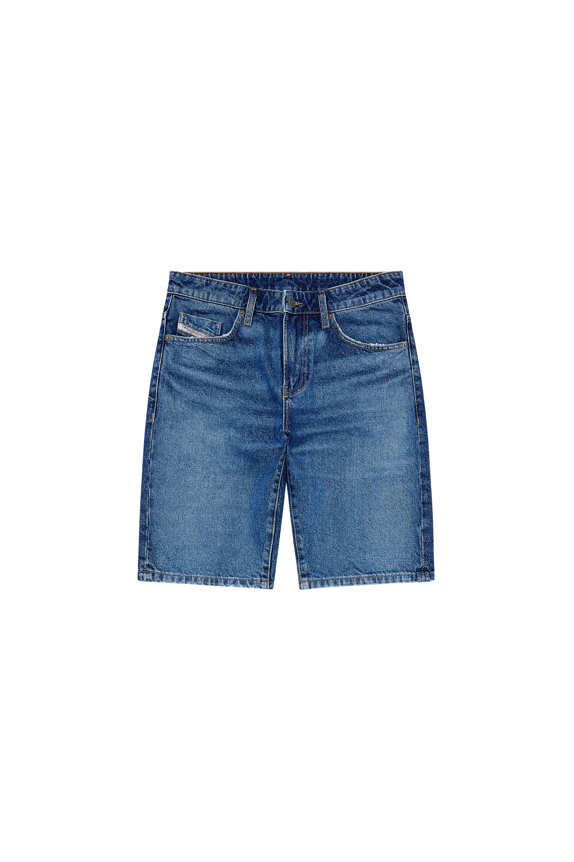Diesel - SLIM-SHORT, Herren Schmal geschnittene Shorts aus Denim in Blau - Image 3