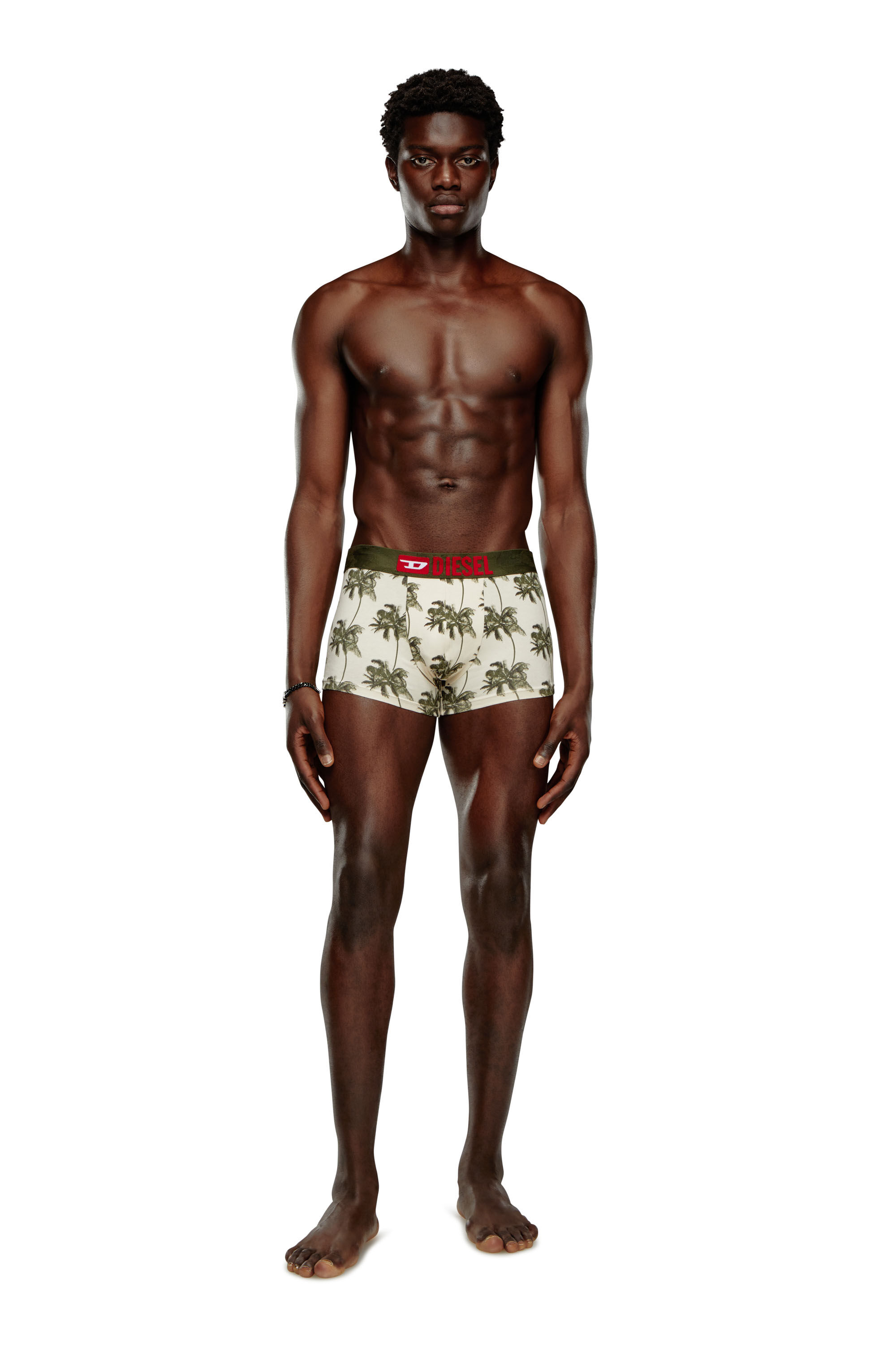 Diesel - UMBX-DAMIENTHREEPACK, Man Three-pack palm-tree boxer briefs in Multicolor - Image 1