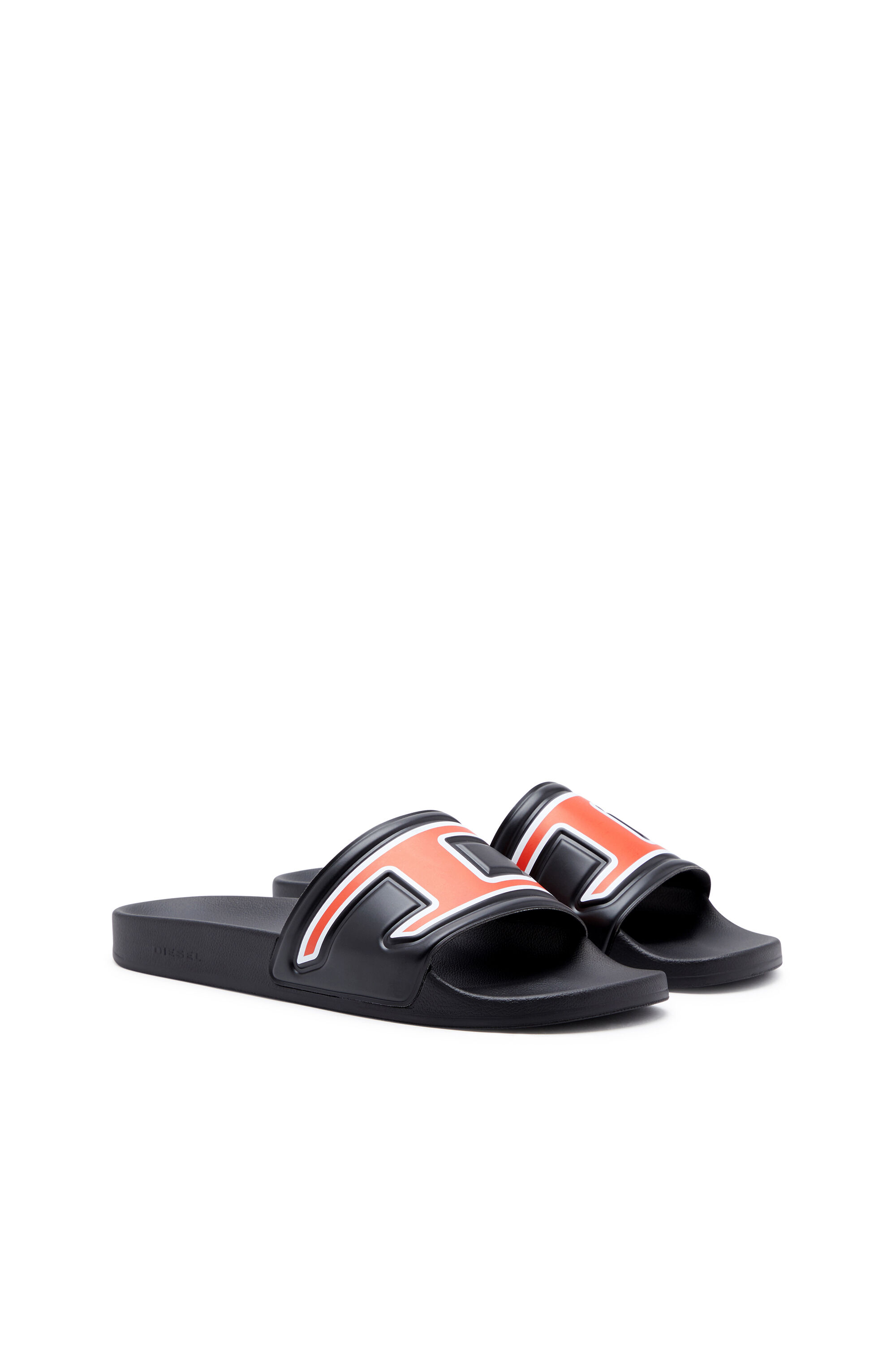 Diesel - SA-MAYEMI D, Herren Sa-Mayemi-Bade-Slides mit integriertem D-Logo in Schwarz - Image 2