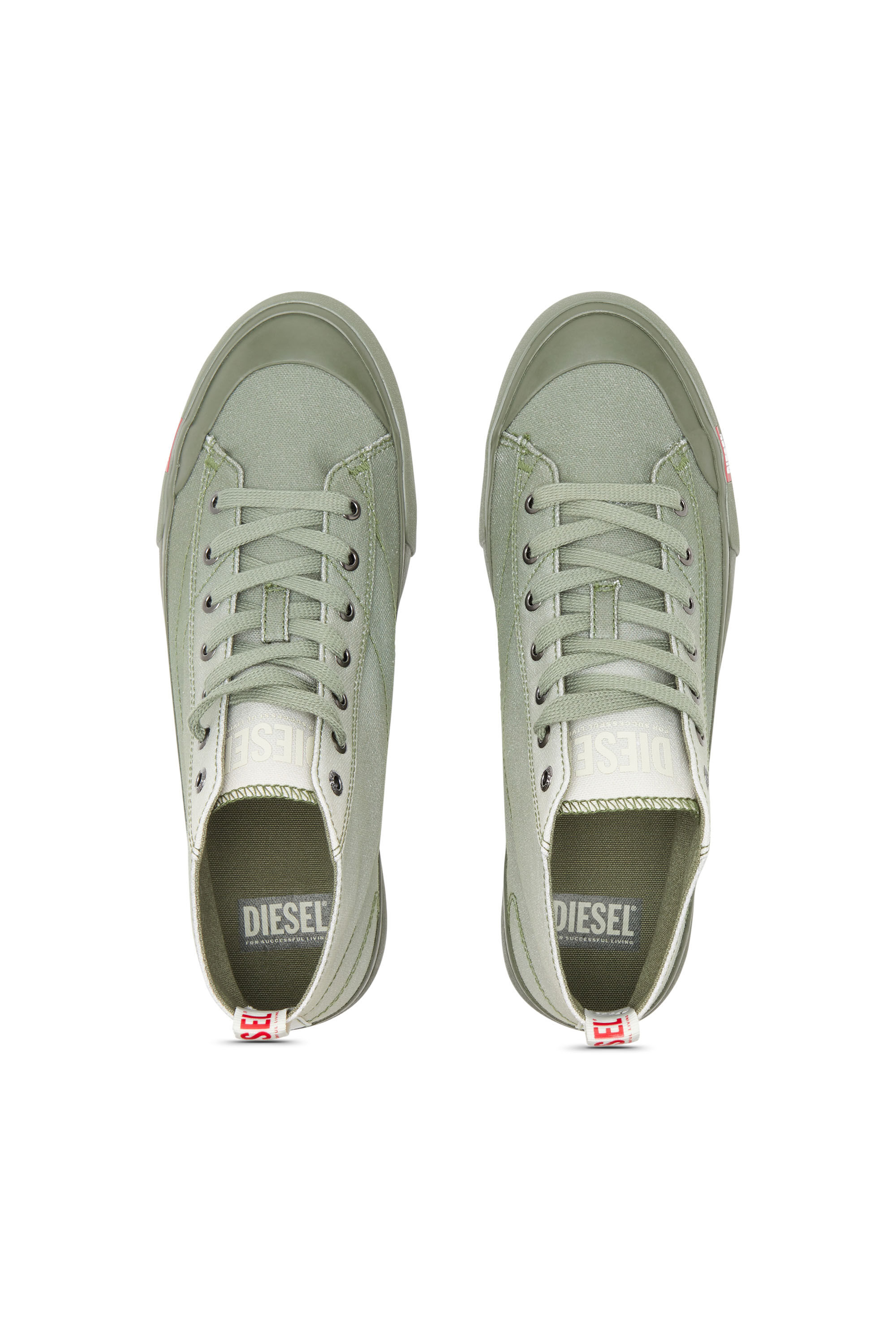 Diesel - S-ATHOS MID, Man S-Athos Mid-High-top sneakers in faded canvas in Multicolor - Image 4