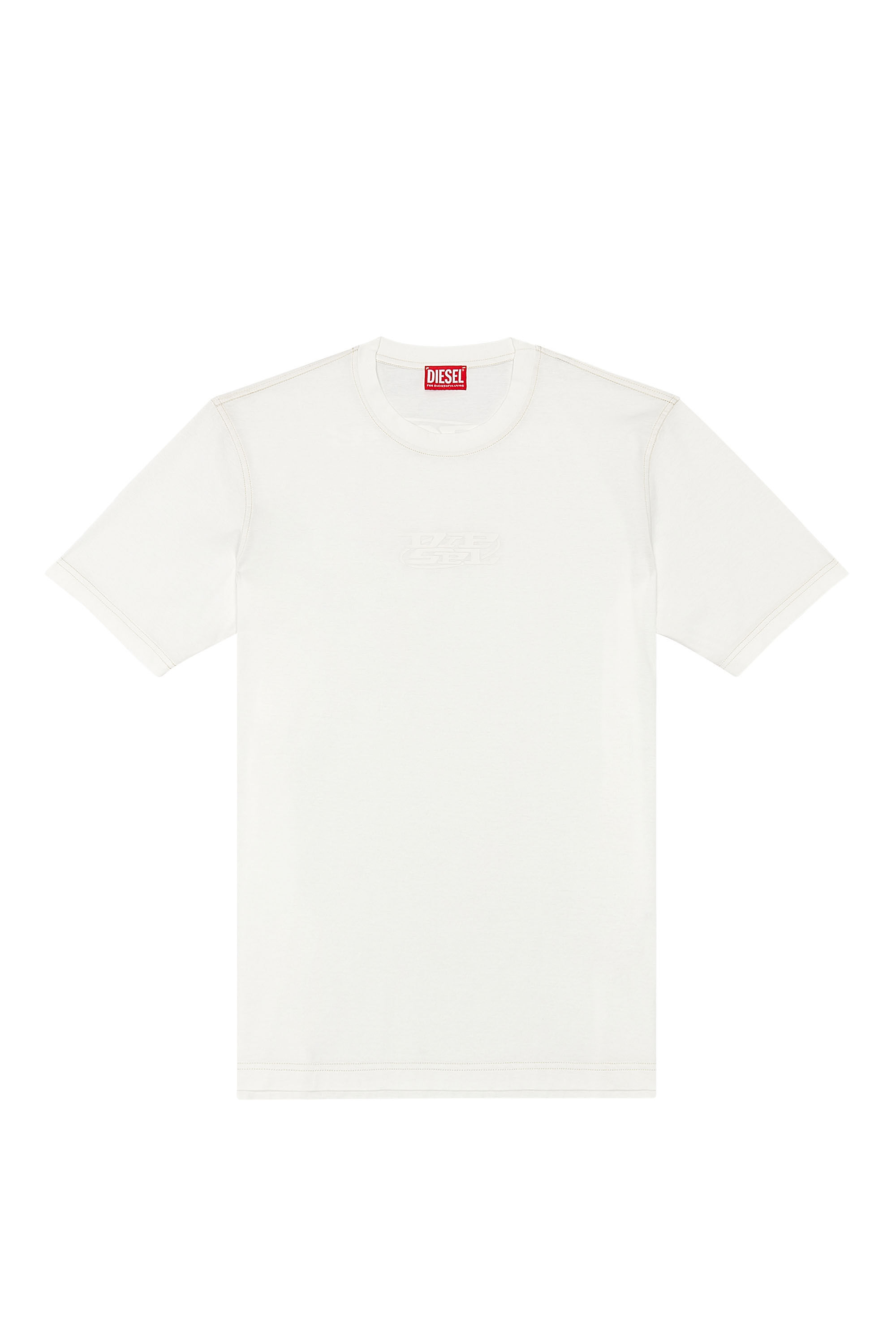 Diesel - T-MUST-SLITS-N, Man Logo-print T-shirt in mercerised cotton in White - Image 2