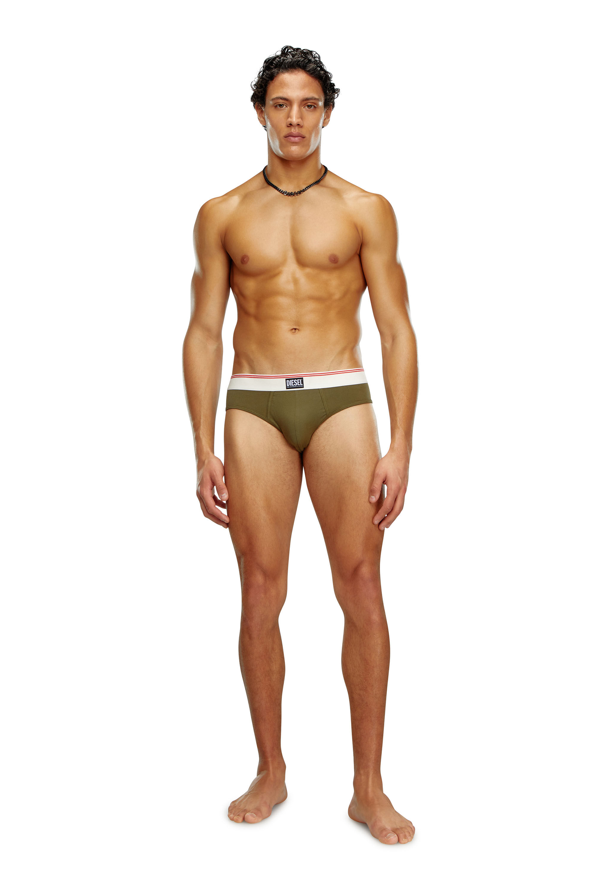 Diesel - UMBR-ANDRETHREEPACK, Herren Briefs aus Baumwolle im Dreierpack in Nude in Bunt - Image 1