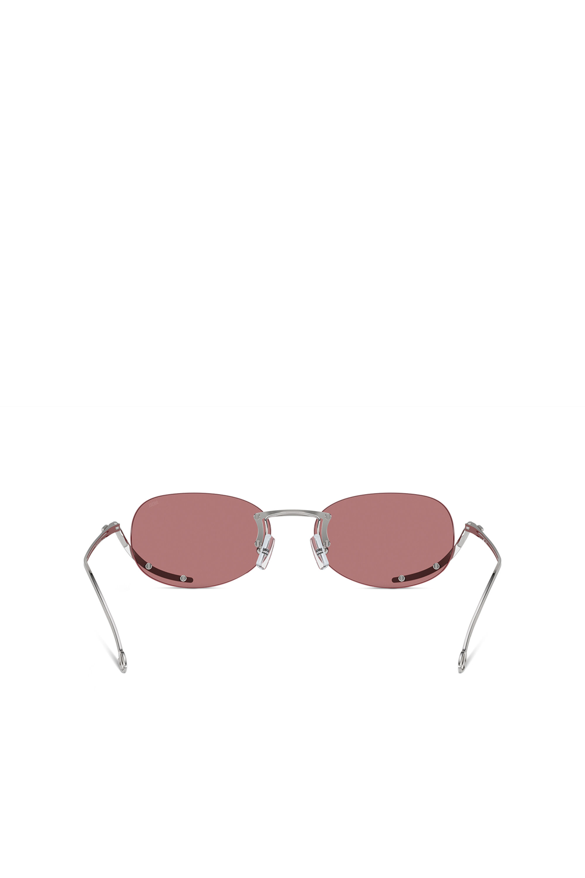 Diesel - 0DL1004, Unisex Oval sunglasses in Pink - Image 3