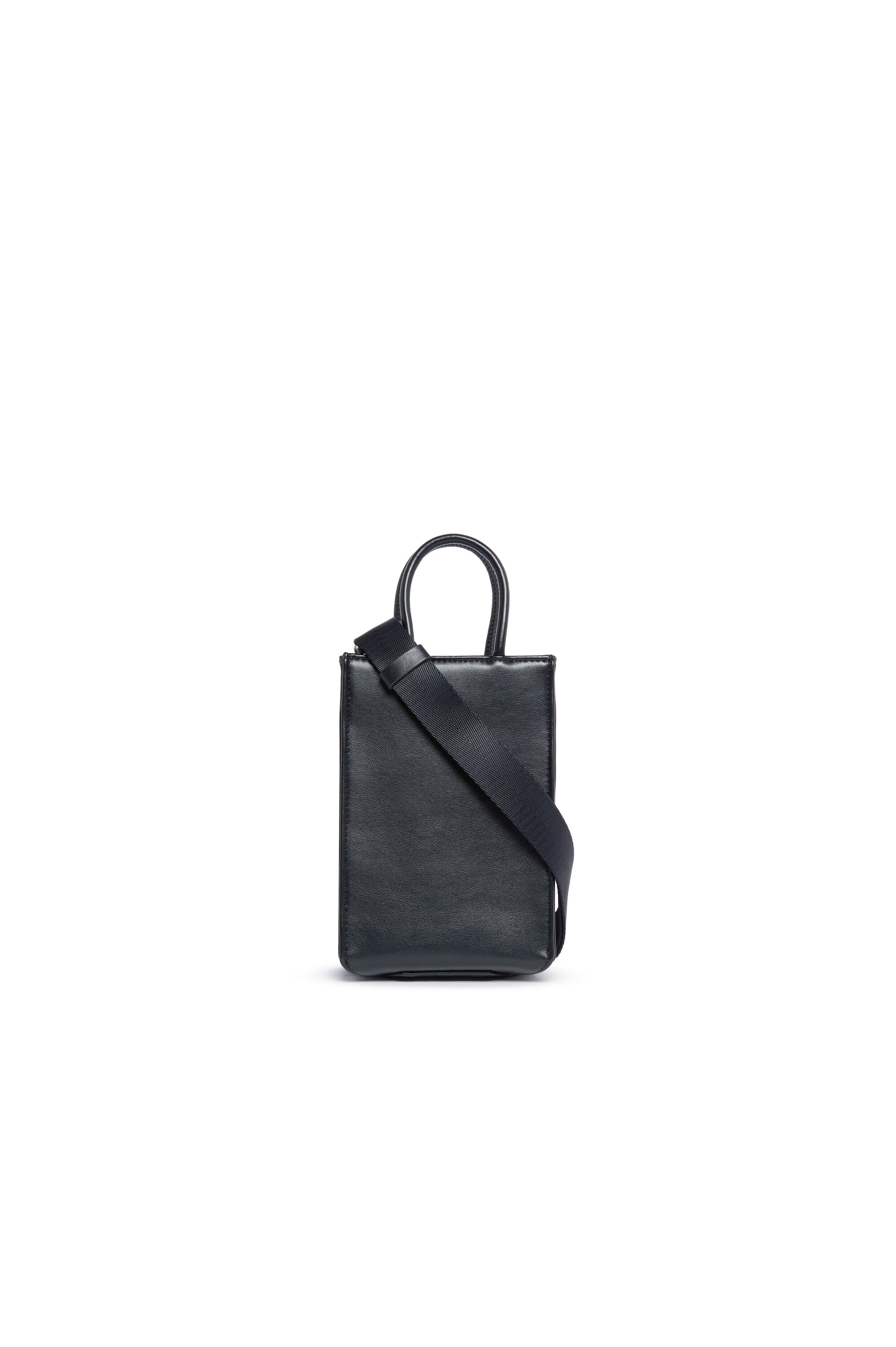 Diesel - DSL 3D SHOPPER MINI, Woman Mini tote bag with embossed logo in Black - Image 2