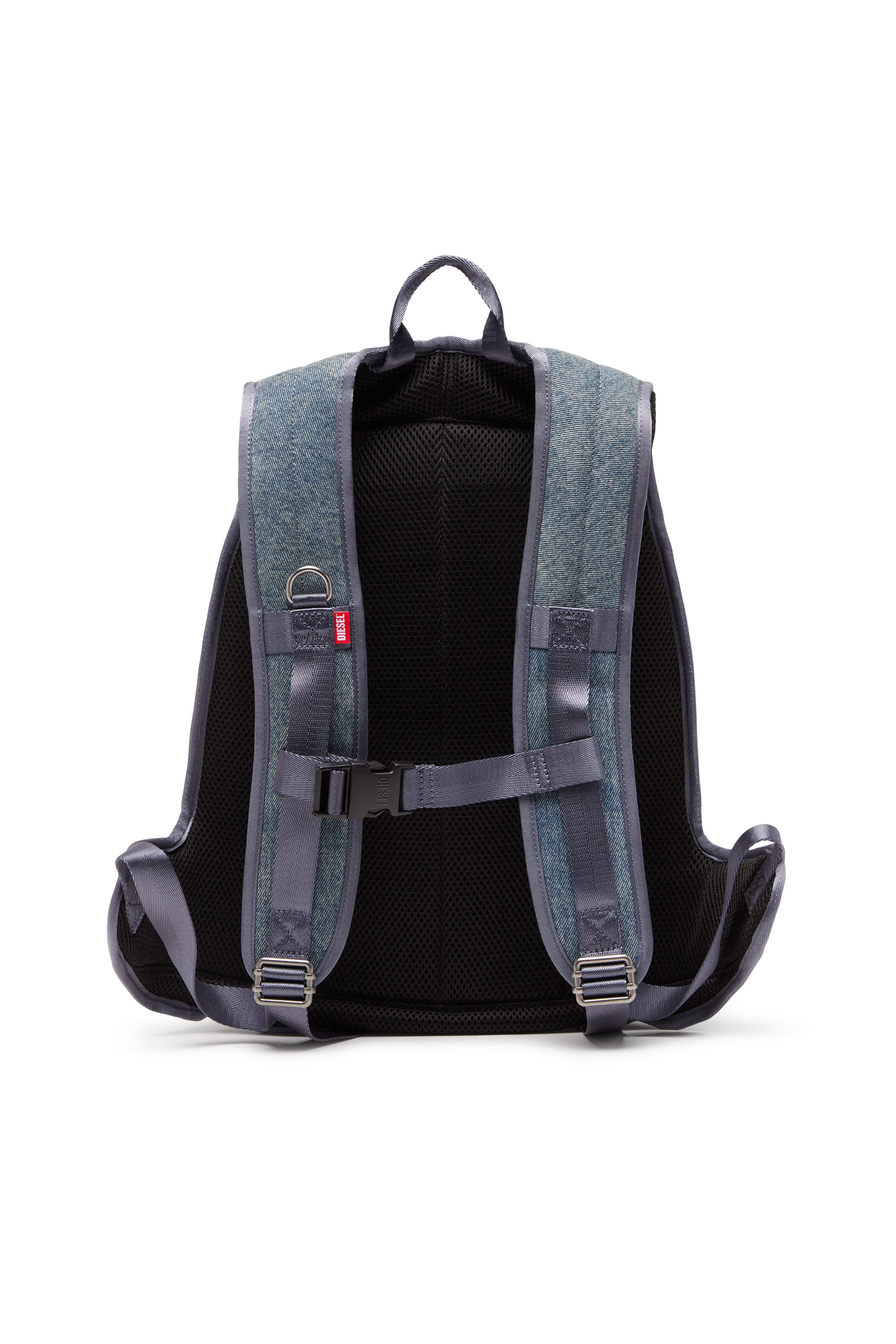 Diesel - 1DR-POD BACKPACK, Man 1DR-Pod Backpack - Hard shell denim backpack in Multicolor - Image 2