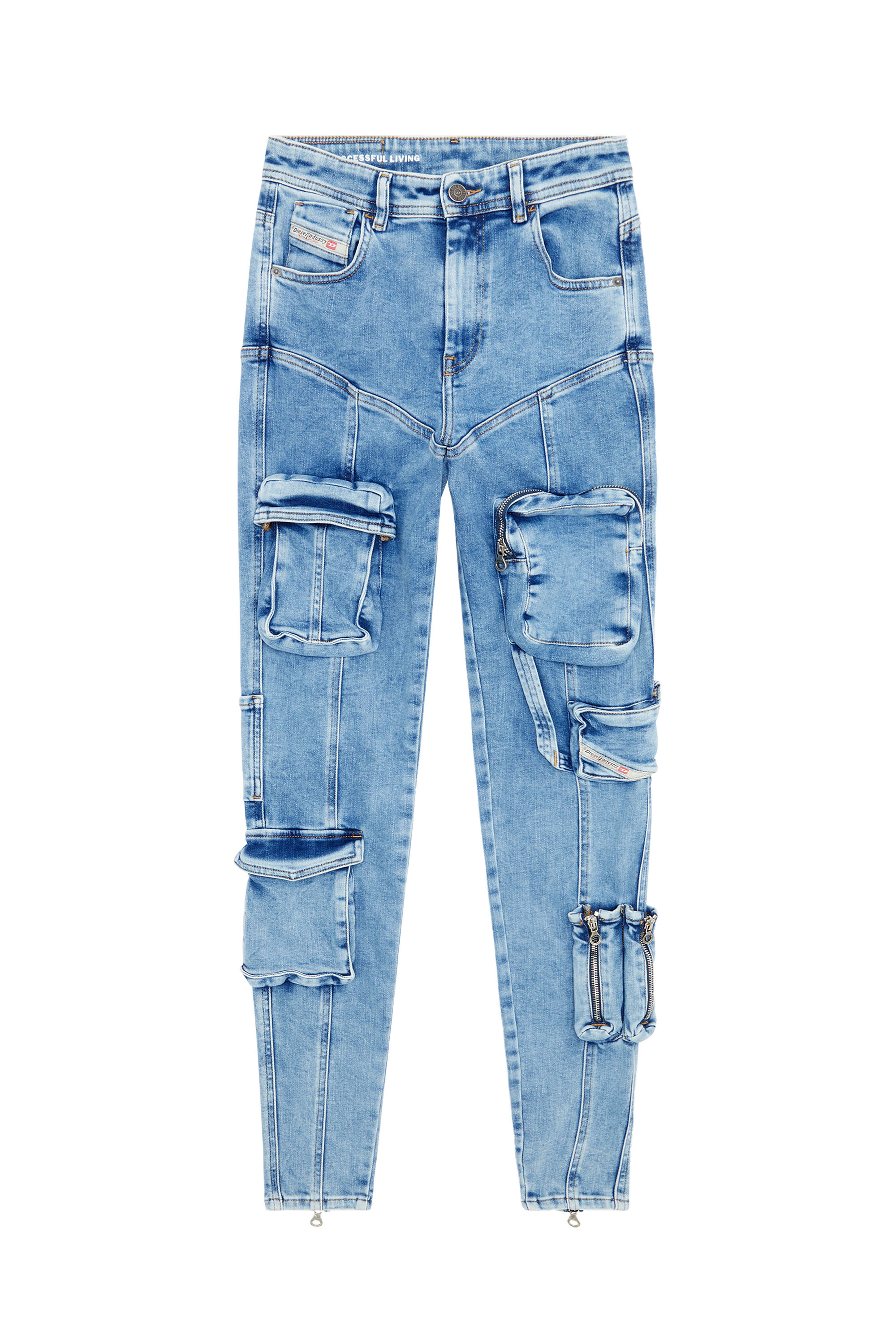 Diesel - Woman Super skinny Jeans 1984 Slandy-High 09F67, Light Blue - Image 3