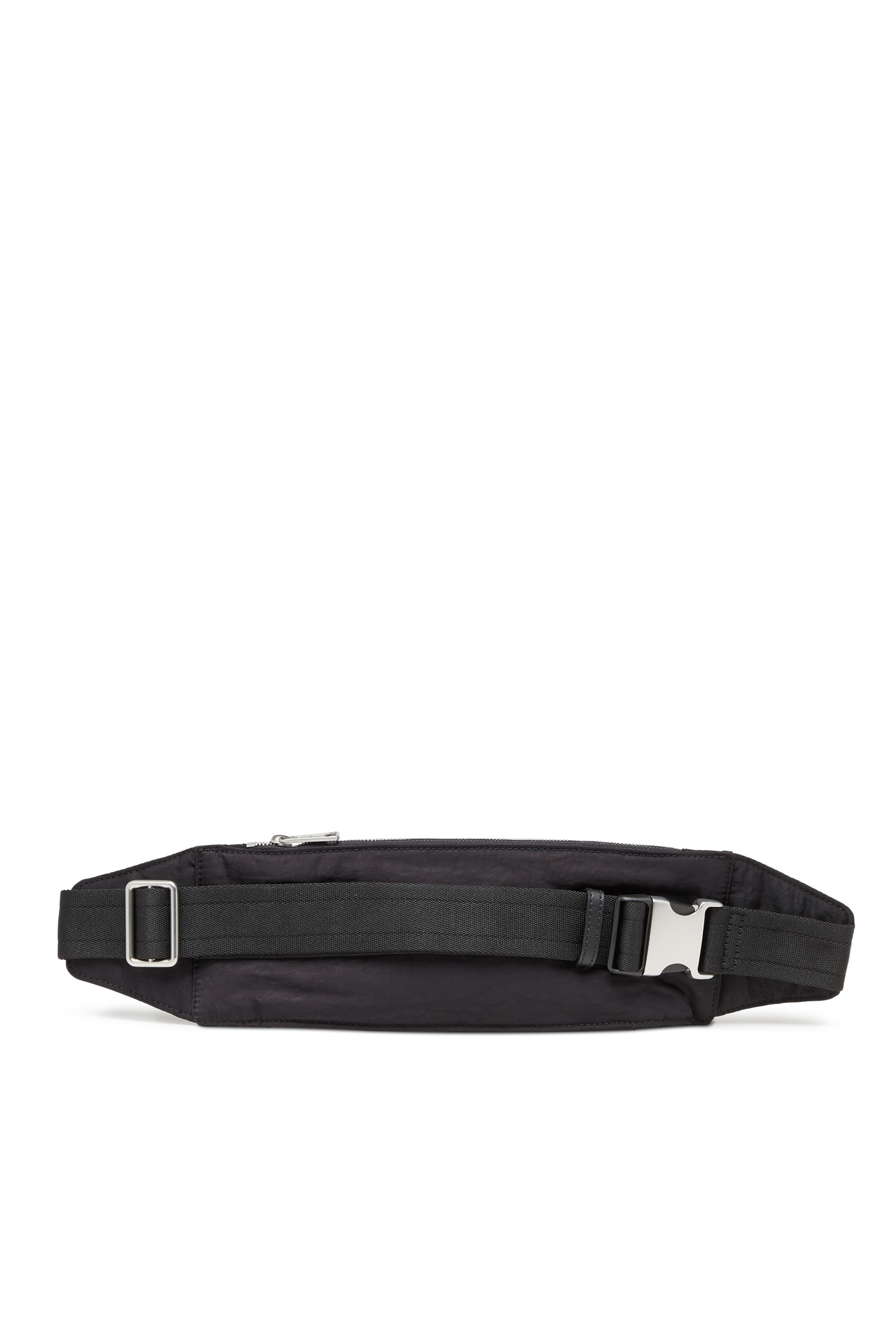 Diesel - LOGOS BELT BAG, Unisex Logos-Belt bag in recycled nylon in Black - Image 2