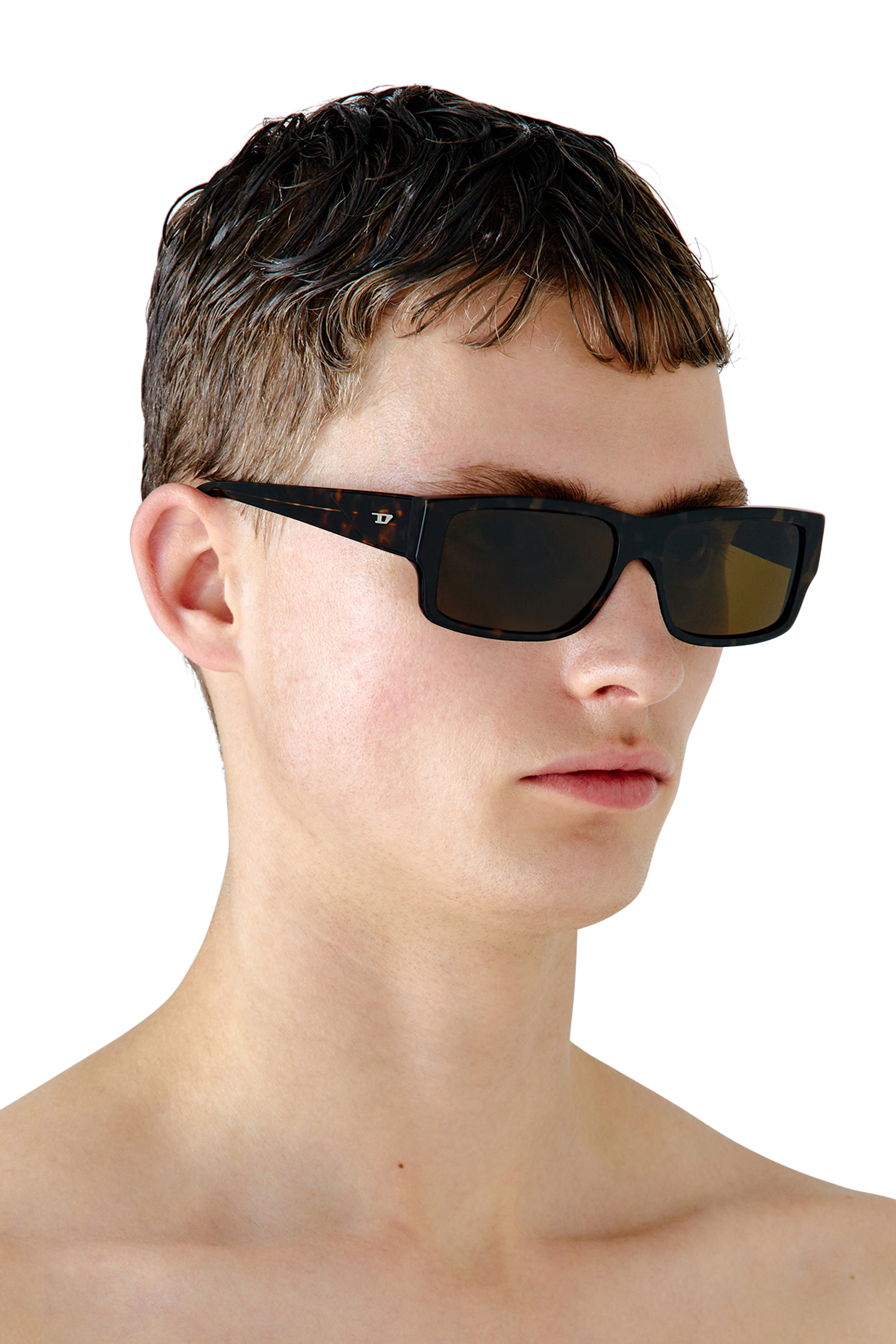 Diesel - 0DL2003, Man Rectangle sunglasses in Brown - Image 5