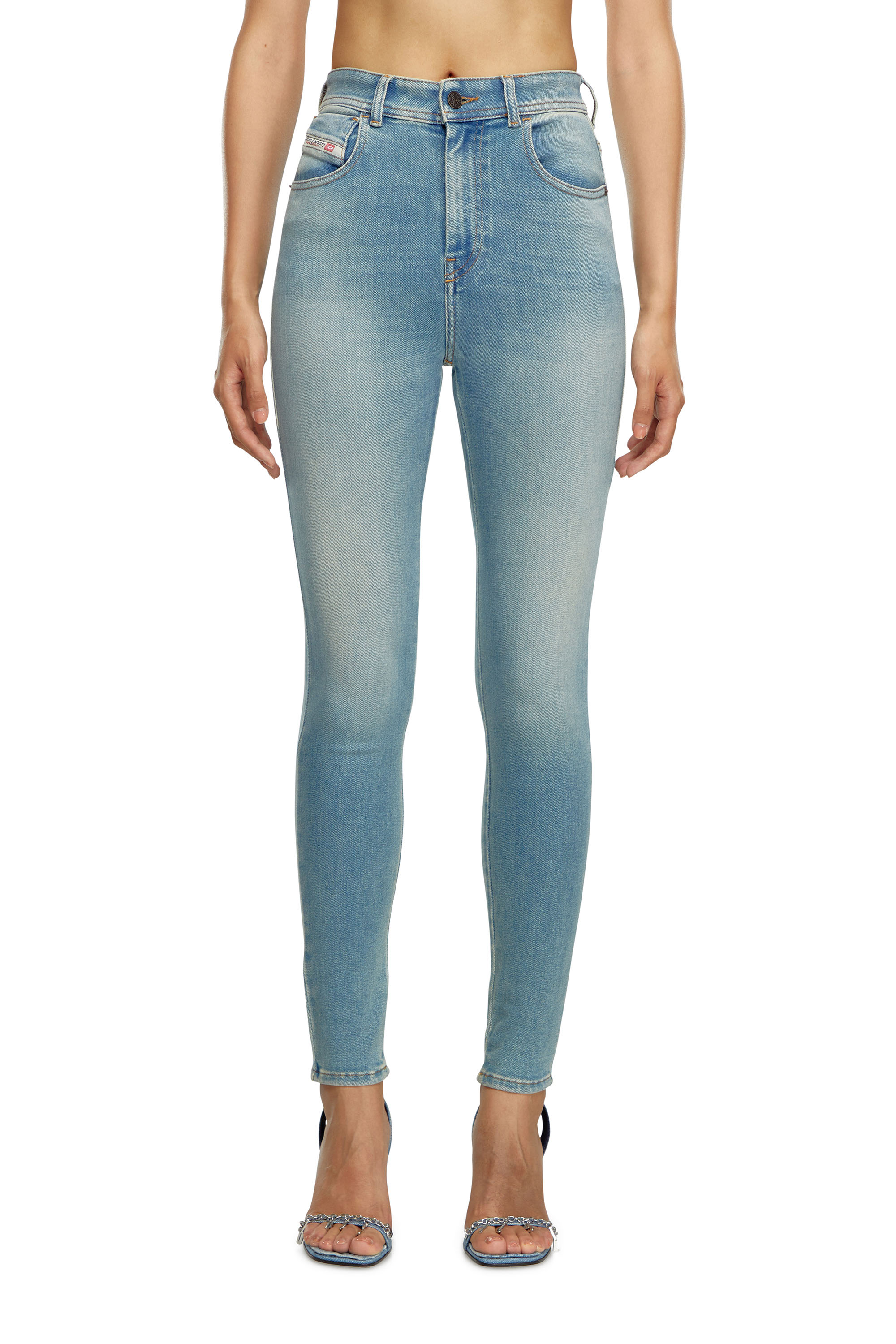 Diesel - Woman Super skinny Jeans 1984 Slandy-High 09J09, Light Blue - Image 1